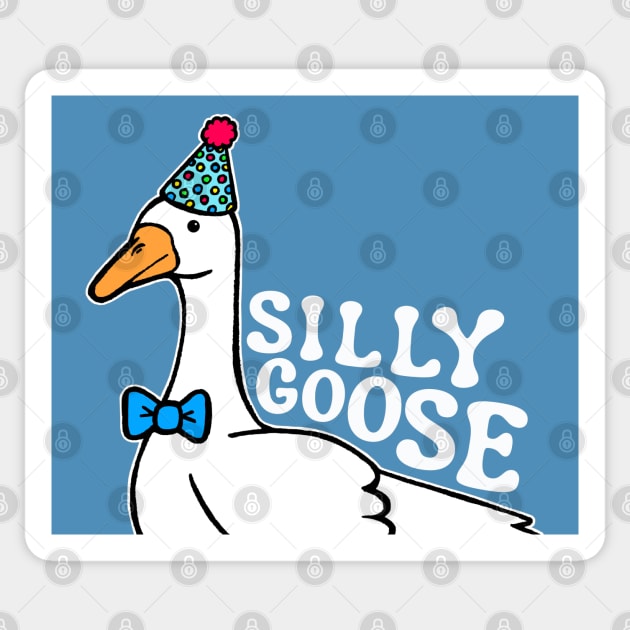 Silly Goose with Birthday Hat Sticker by Downtown Rose